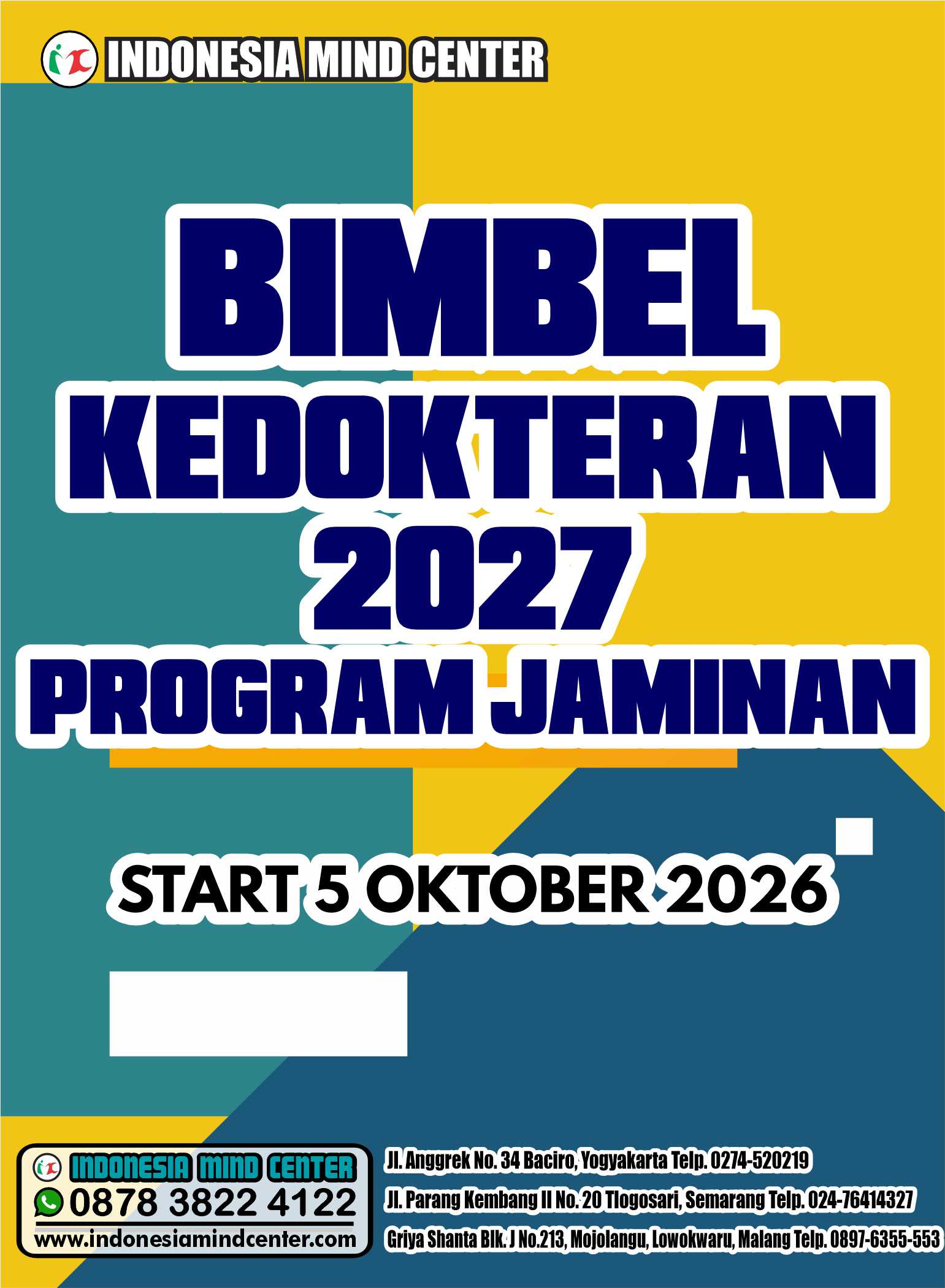 BIMBEL KEDOKTERAN 2027 JAMINAN